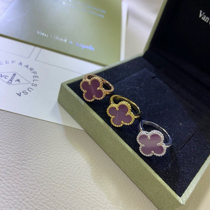 [Garvey ]CLOVER  PURPLE VIOLET RING