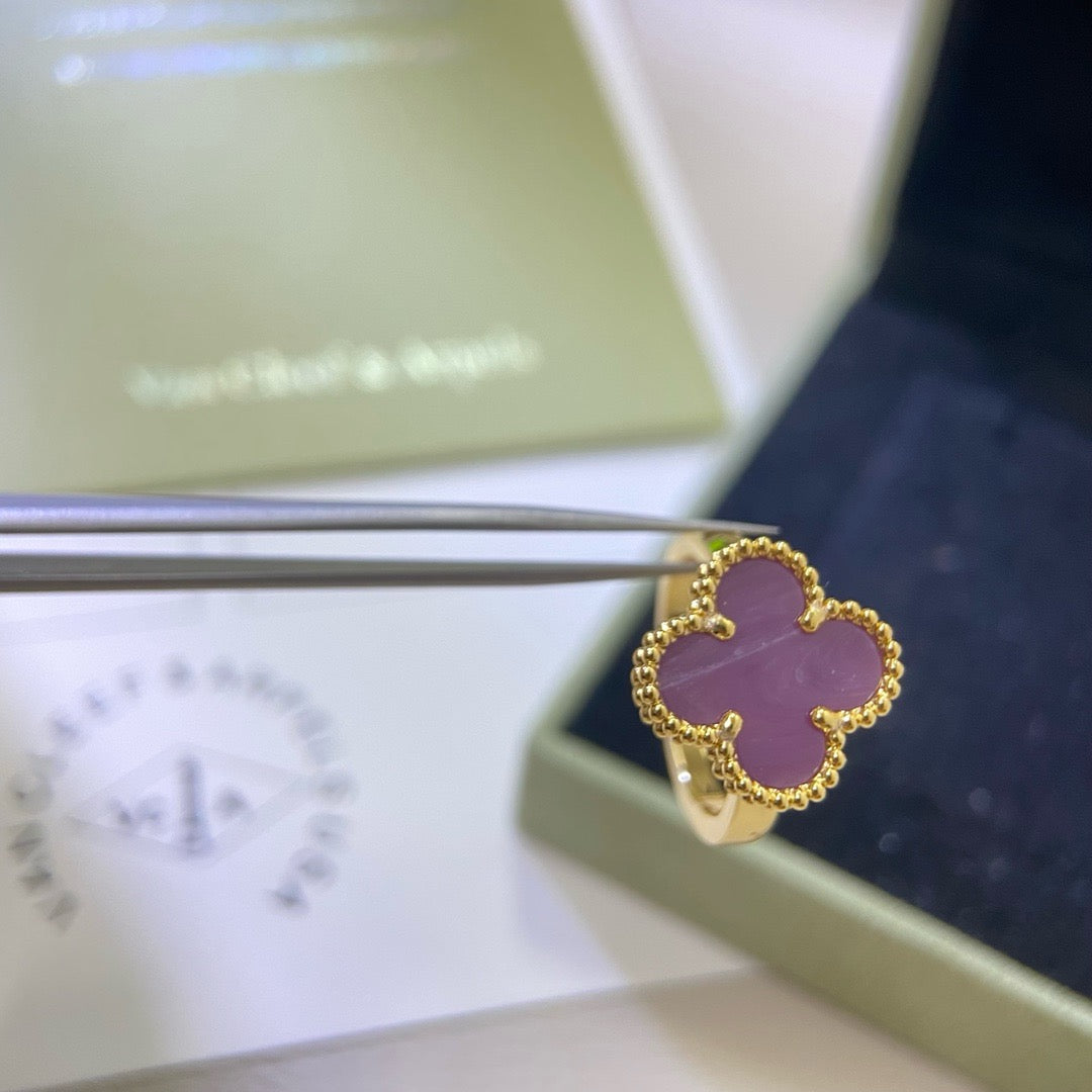 [Garvey ]CLOVER  PURPLE VIOLET RING