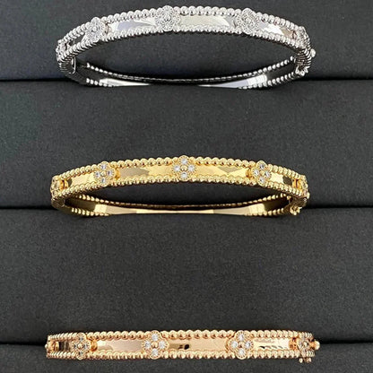 [Garvey ]CLOVER BRACELET 4MM DIAMONDS