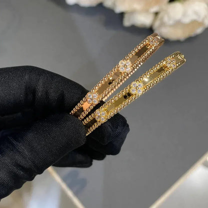 [Garvey ]CLOVER BRACELET 4MM DIAMONDS