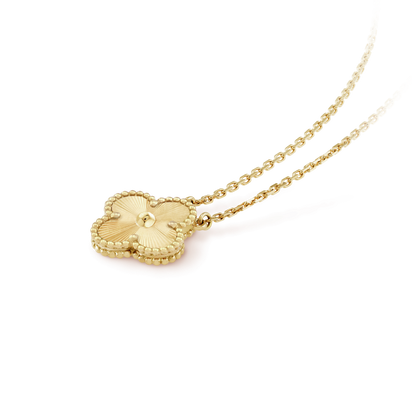 [Garvey ]CLOVER 15MM LASER NECKLACE