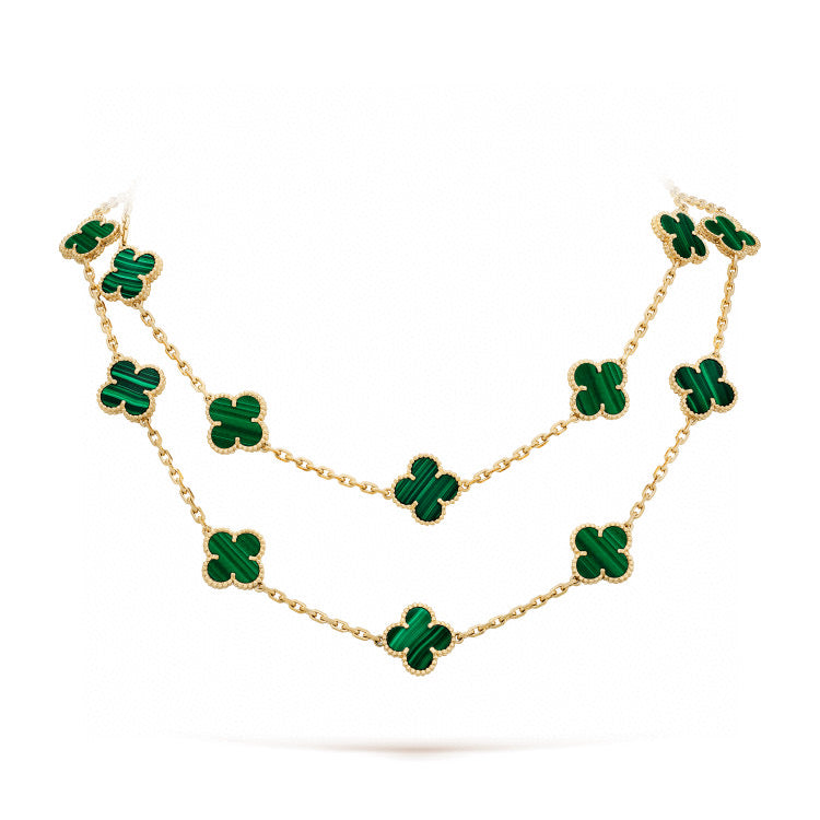 [Garvey ]CLOVER 20 MOTIFS MALACHITE GOLD