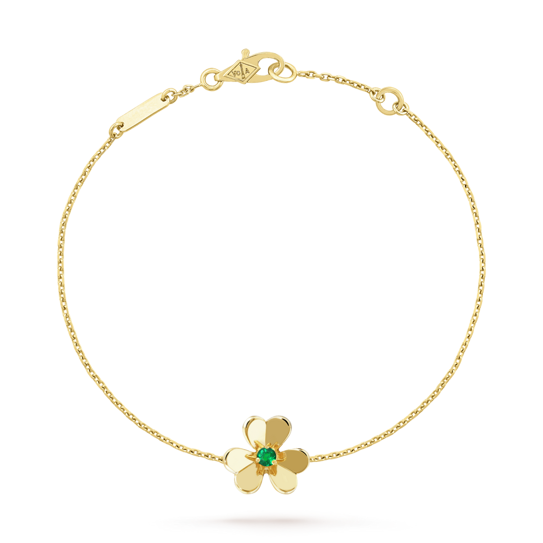 [Garvey ]FRIVOLE GOLD FLOWER PINK MALACHITE BRACELET