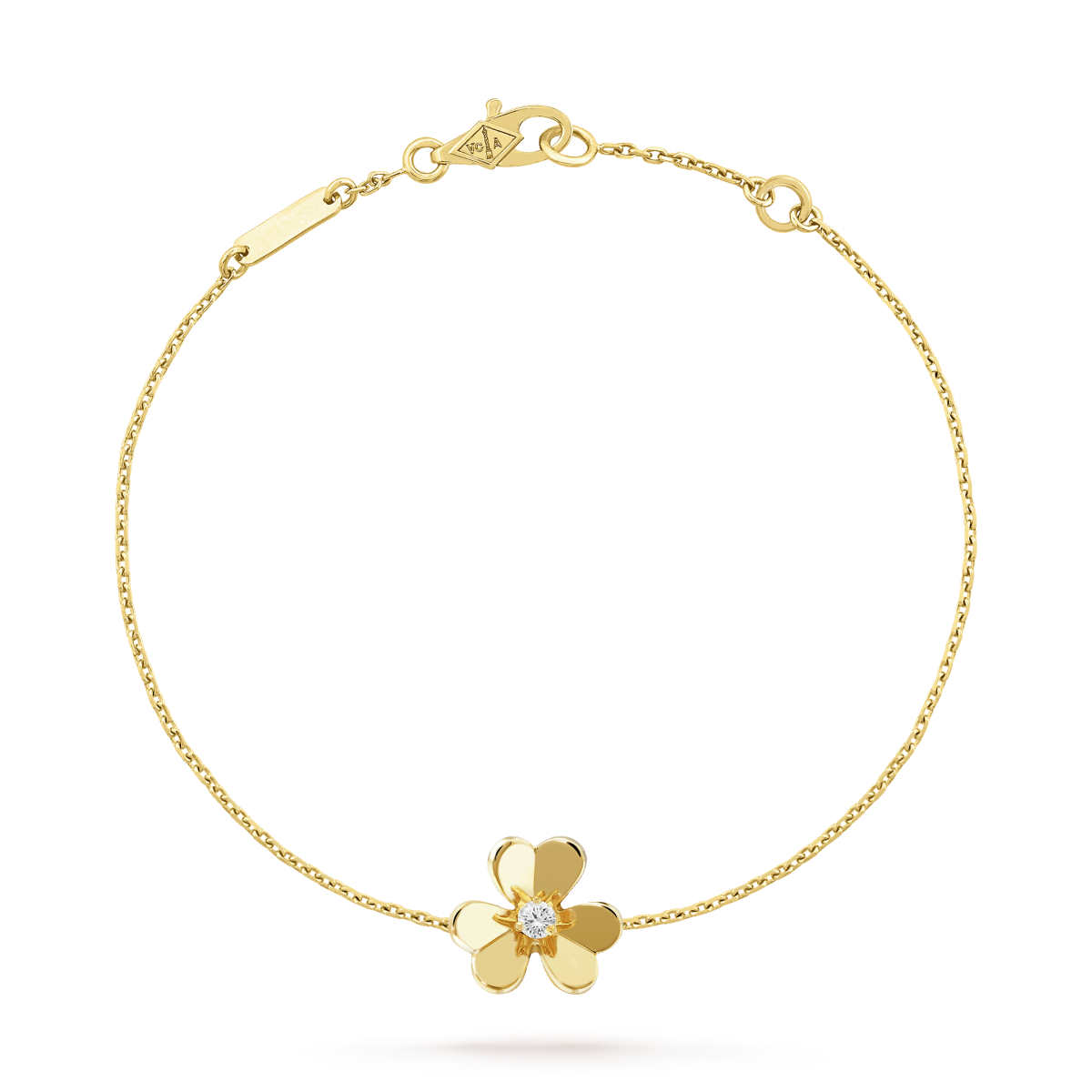 [Garvey ]FRIVOLE GOLD FLOWER PINK MALACHITE BRACELET