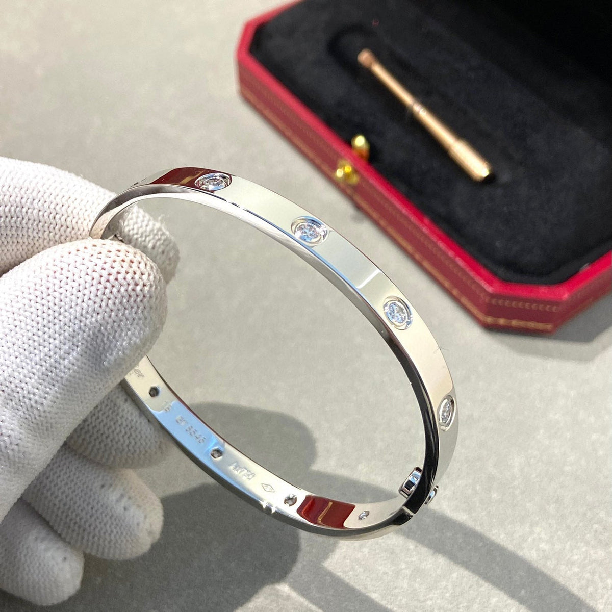 [Garvey ]LOVE BRACELET 6.1MM 10 DIAMONDS