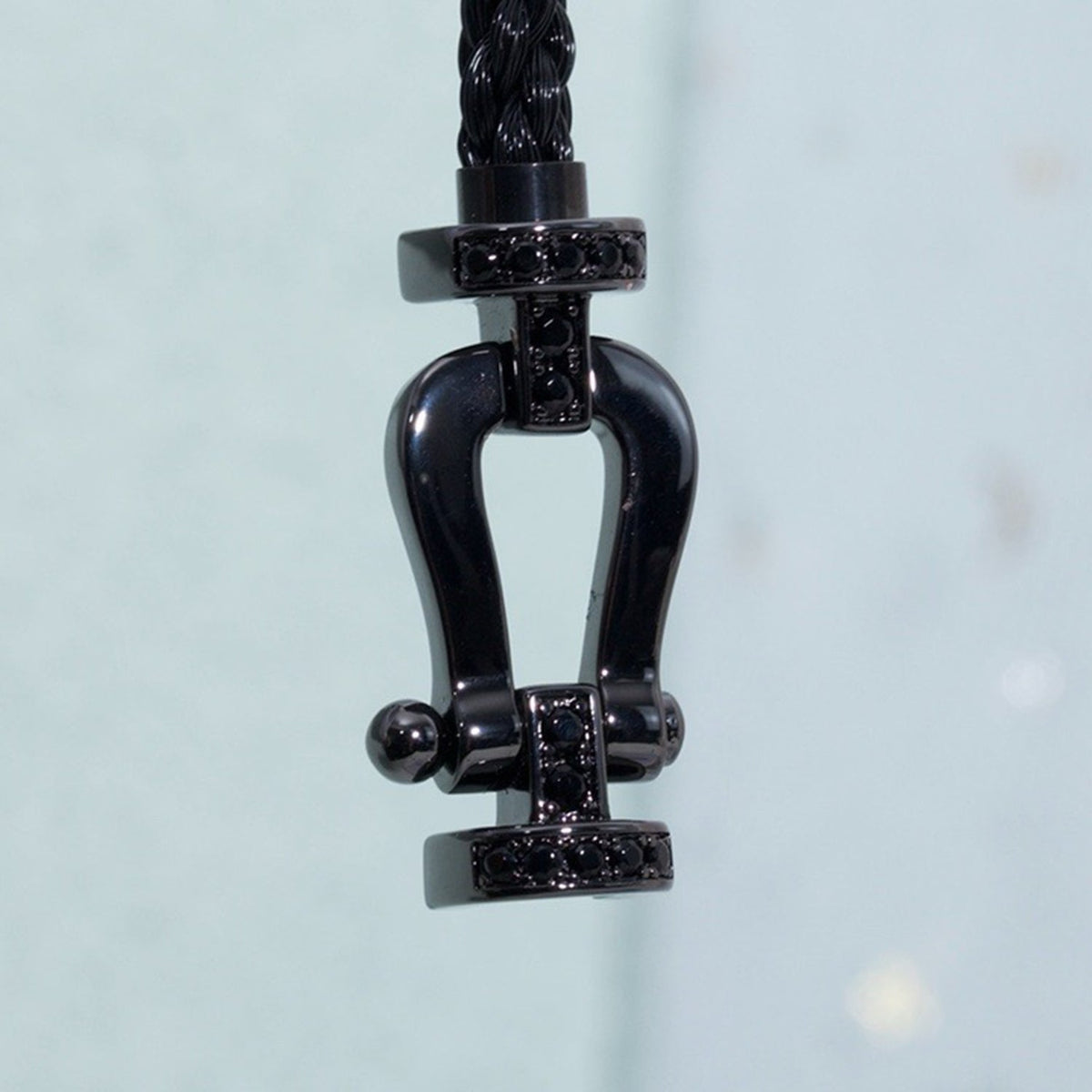 [Garvey ]FORCE LARGE SERIES HORSESHOE BLACK SAMURAI BRACELET