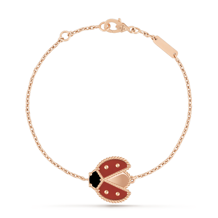 [Garvey ]LUCKY SPRING 1 MOTIF PINK GOLD BRACELET