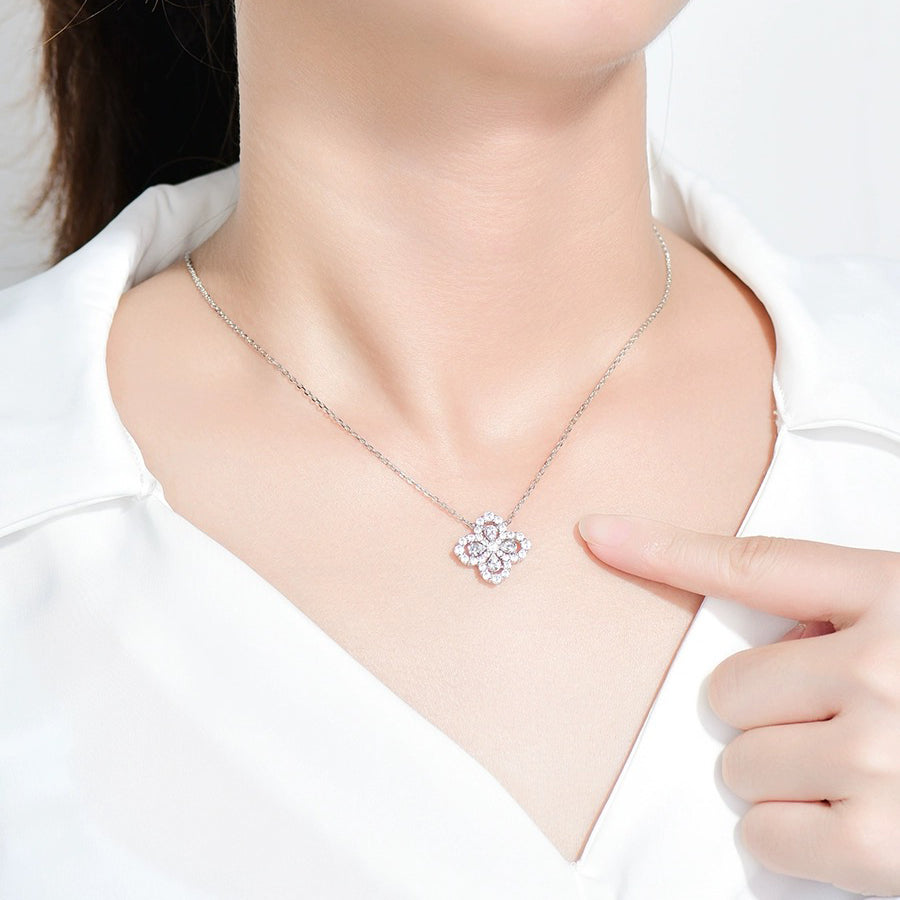 [Garvey]LOOP NECKLACE FULL MOTIF DIAMOND 16MM MULTIPLE COLORS