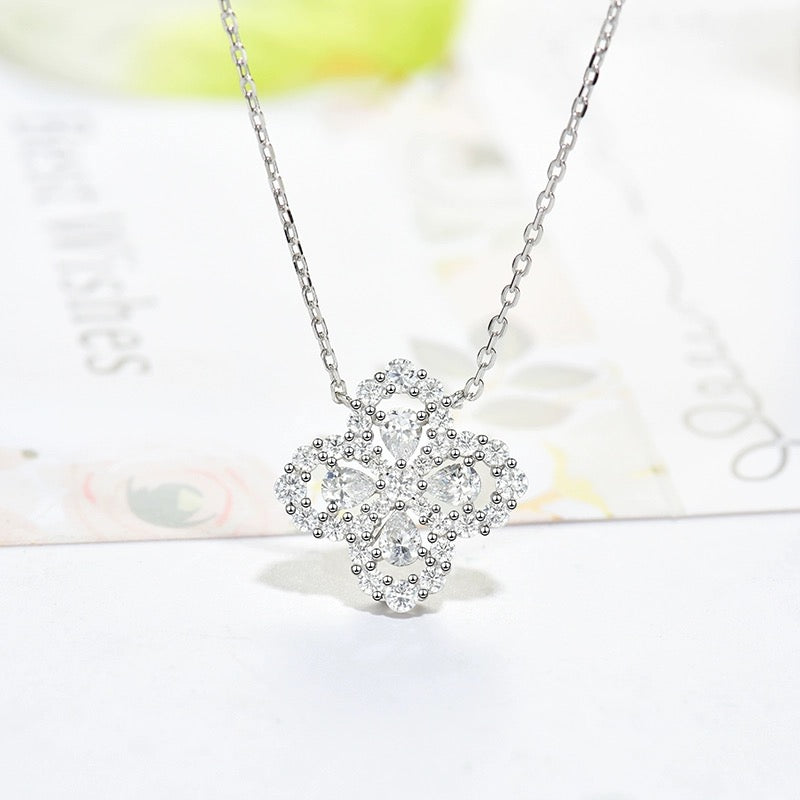 [Garvey]LOOP NECKLACE FULL MOTIF DIAMOND 16MM MULTIPLE COLORS