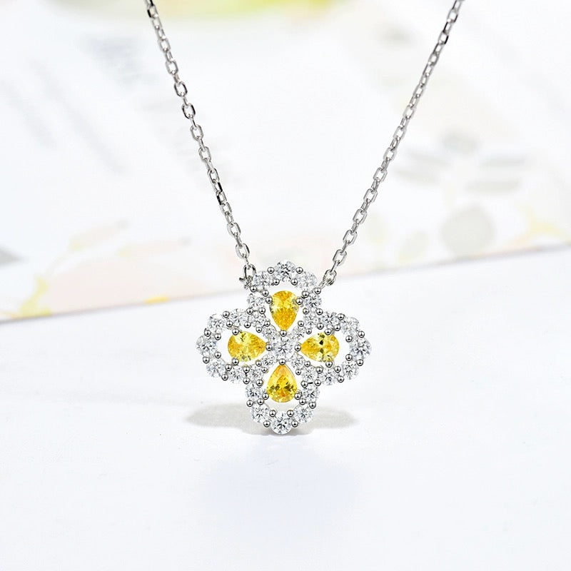[Garvey]LOOP NECKLACE FULL MOTIF DIAMOND 16MM MULTIPLE COLORS