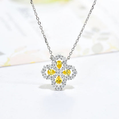[Garvey]LOOP NECKLACE FULL MOTIF DIAMOND 16MM MULTIPLE COLORS