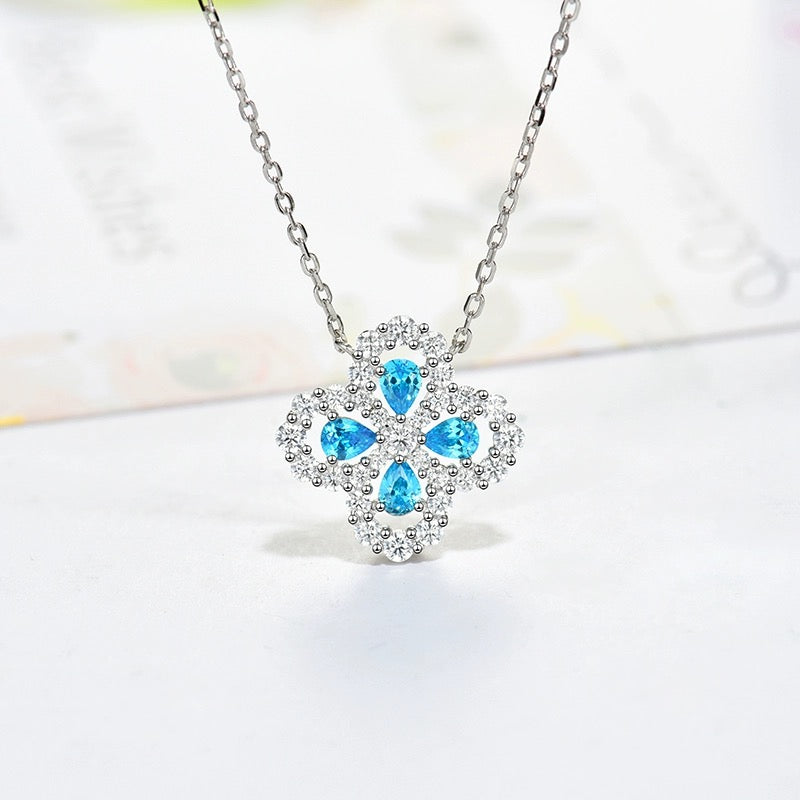 [Garvey]LOOP NECKLACE FULL MOTIF DIAMOND 16MM MULTIPLE COLORS