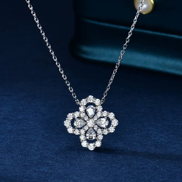 [Garvey]LOOP NECKLACE FULL MOTIF DIAMOND 16MM MULTIPLE COLORS