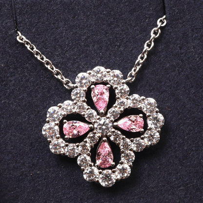[Garvey]LOOP NECKLACE FULL MOTIF DIAMOND 16MM MULTIPLE COLORS