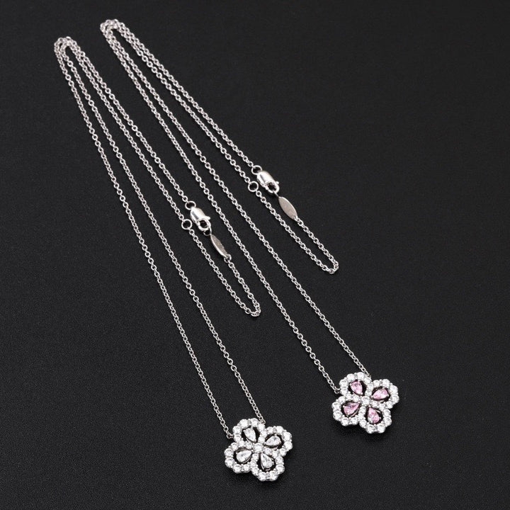 [Garvey]LOOP NECKLACE FULL MOTIF DIAMOND 16MM MULTIPLE COLORS