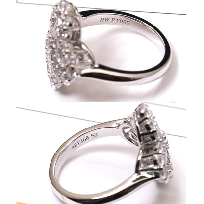 [Garvey]LOOP RING FULL MOTIF DIAMOND 16MM SILVE