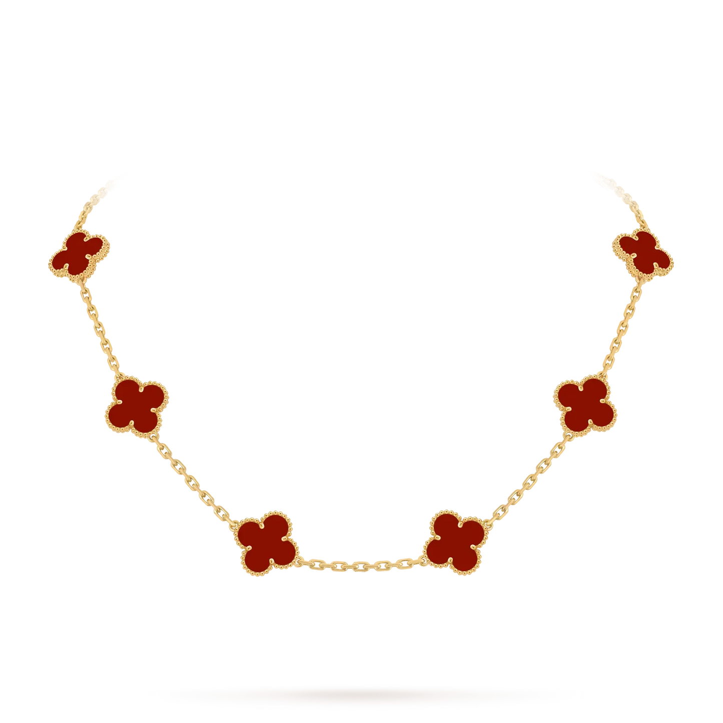 [Garvey]CLASSIC LUCKY 10-MOTIF CLOVER NECKLACE GOLD COLLECTION