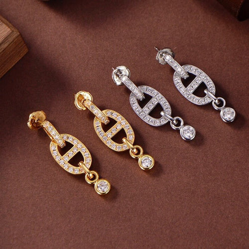 [Garvey]HM CHAINE DIAMOND EARRINGS