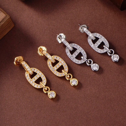 [Garvey ]HM CHAINE DIAMOND EARRINGS