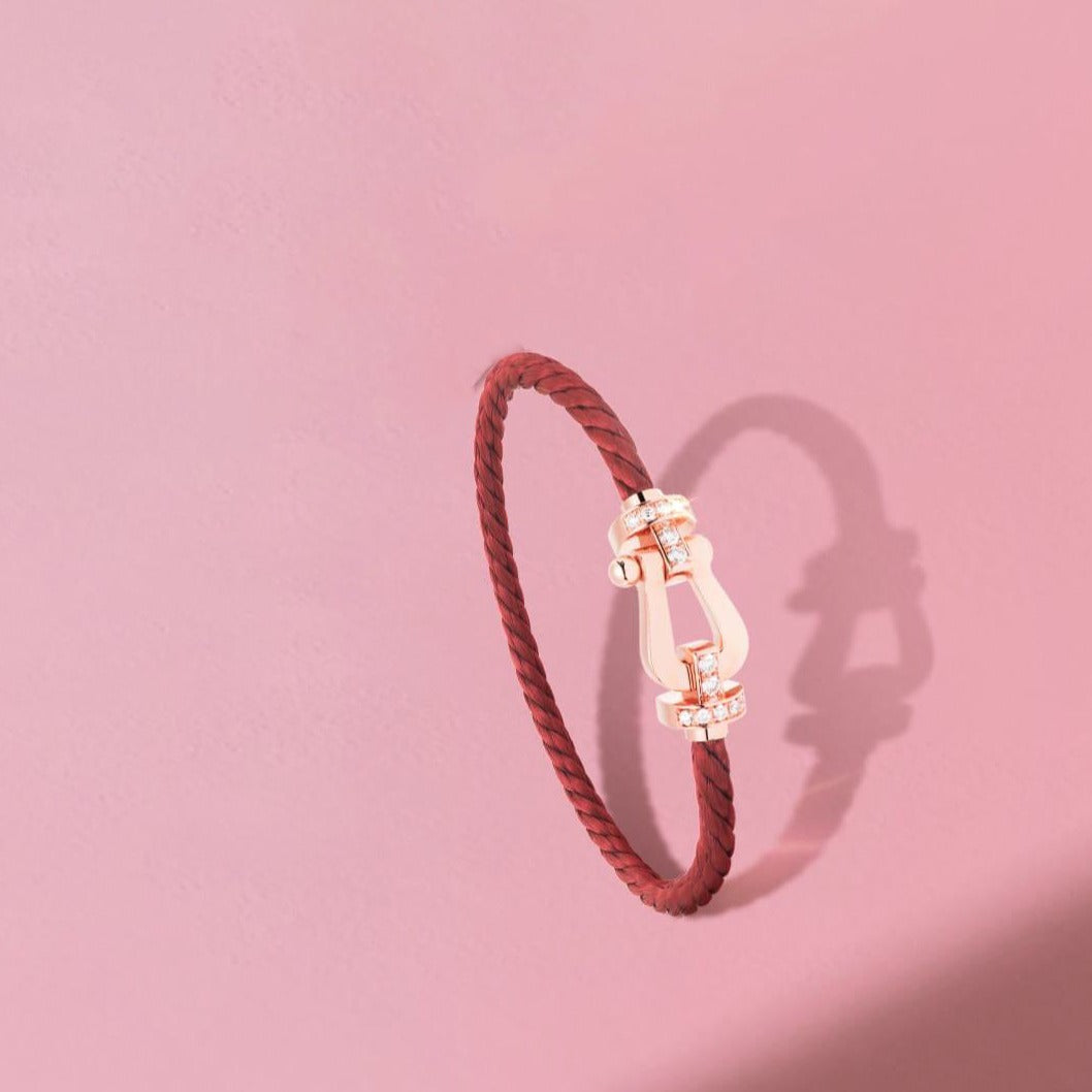 [Garvey ]FORCE 10 HALF DIAMOND PINK GOLD RED CORDERI LARGE AND MEDIUM MODEL