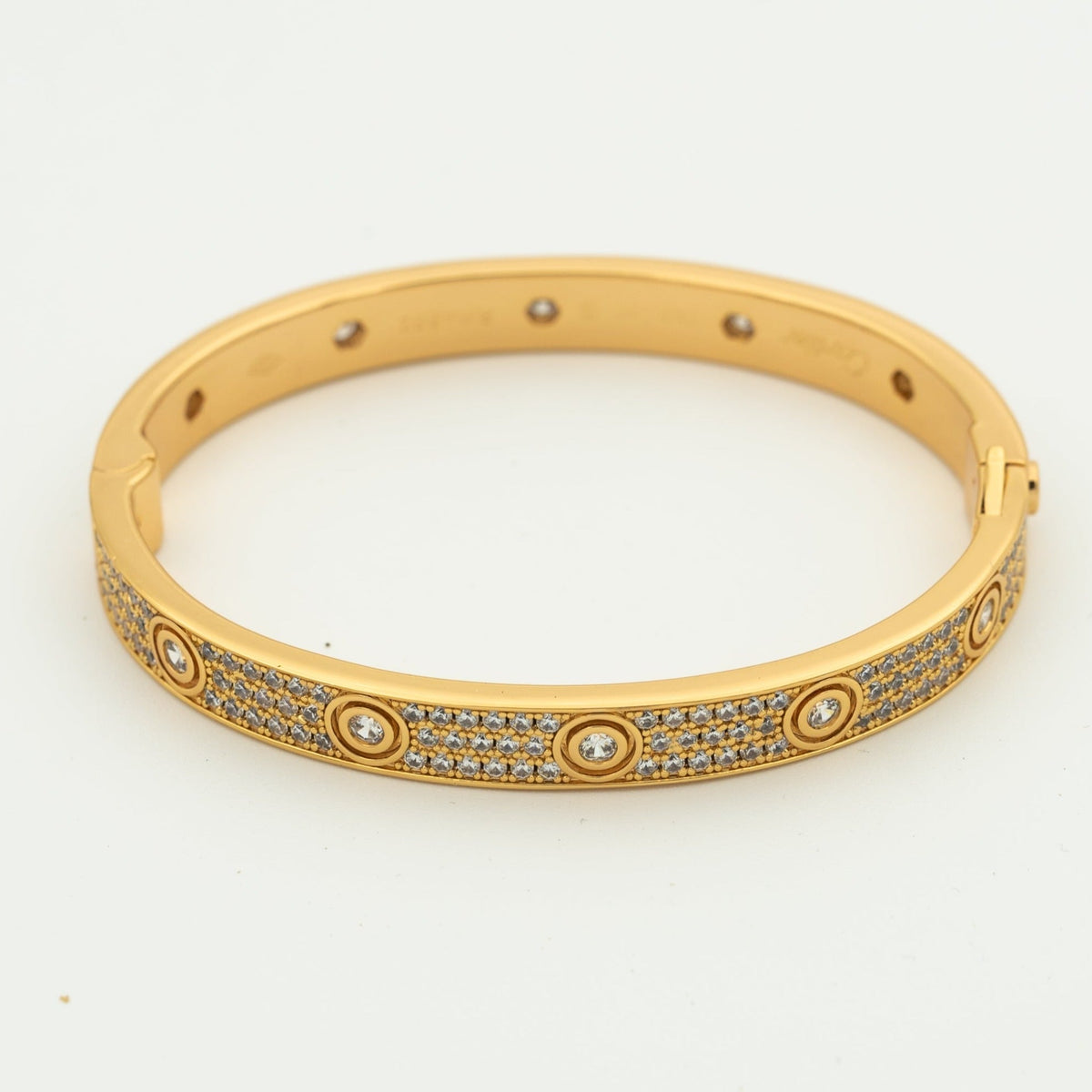 [Garvey ]LOVE BRACELET 6.1MM DIAMOND-PAVED 10 BIG DIAMONDS