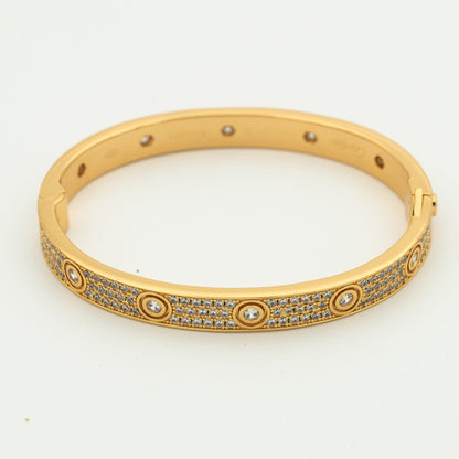 [Garvey ]LOVE BRACELET 6.1MM DIAMOND-PAVED 10 BIG DIAMONDS