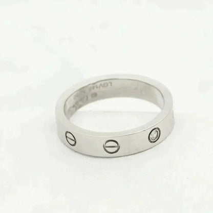 [Garvey ]LOVE RING 4MM 1 DIAMOND SILVER
