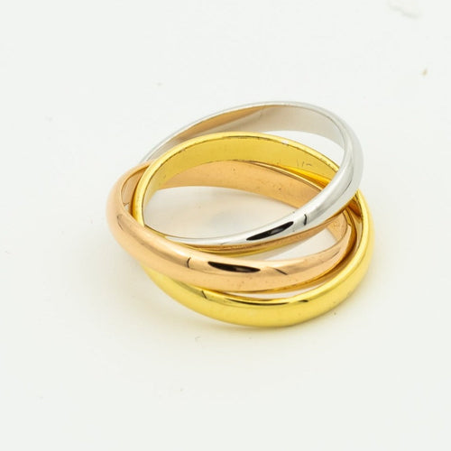 [Garvey ]TRINITY RING GOLD PINK GOLD SILVER