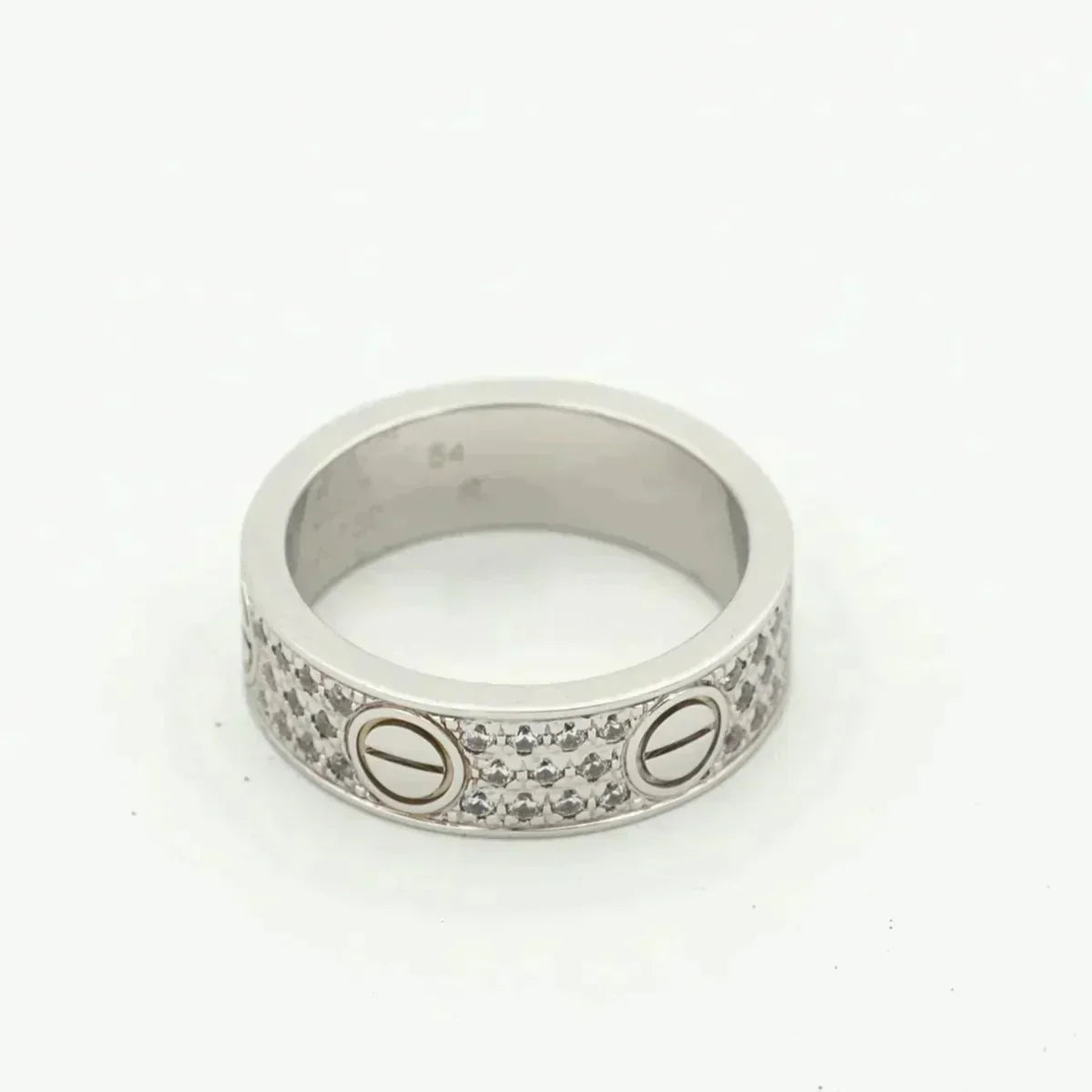 [Garvey ]LOVE RING 5.5MM DIAMONDS PAVED