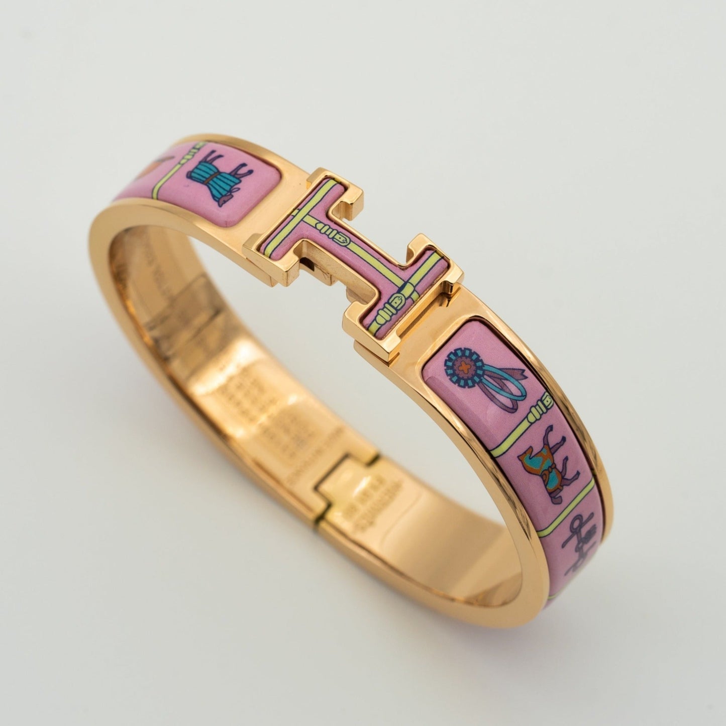 [Garvey]H ROSE GOLD BRACELET PINK CERAMIC