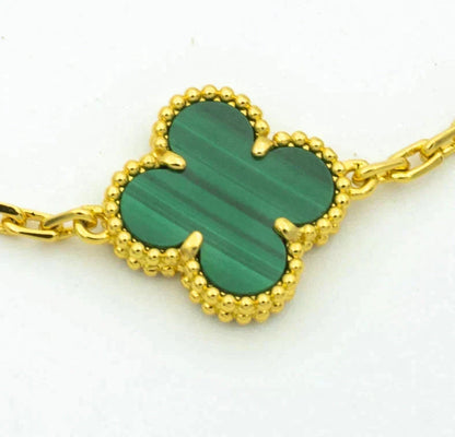 [Garvey ] CLOVER 5 MOTIF MALACHITE BRACELET COLLECTION