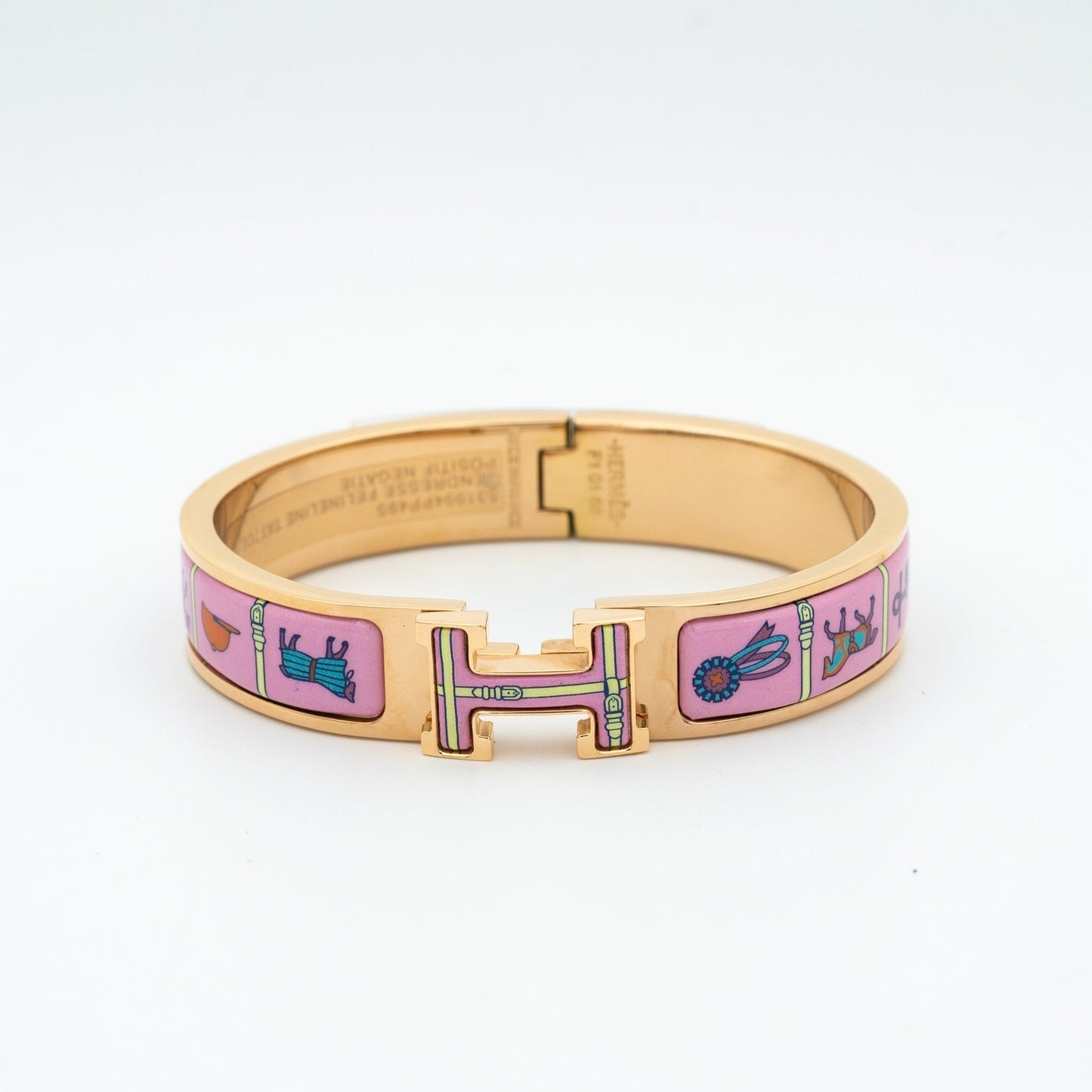 [Garvey]H ROSE GOLD BRACELET PINK CERAMIC
