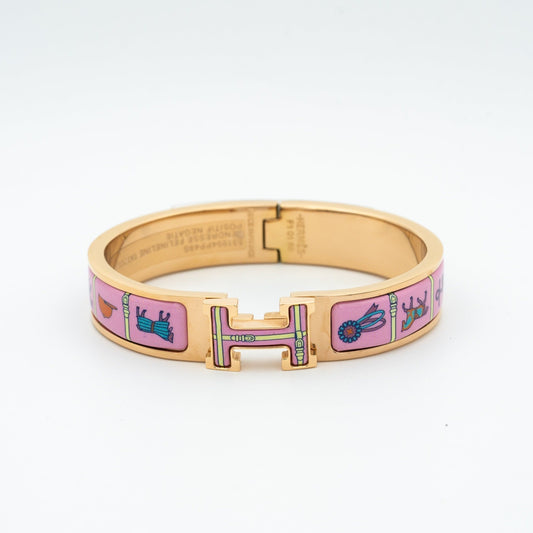 [Garvey]H ROSE GOLD BRACELET PINK CERAMIC