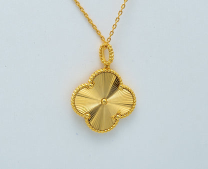 [Garvey ]CLOVER 25MM PEDANT NECKLACE GOLD