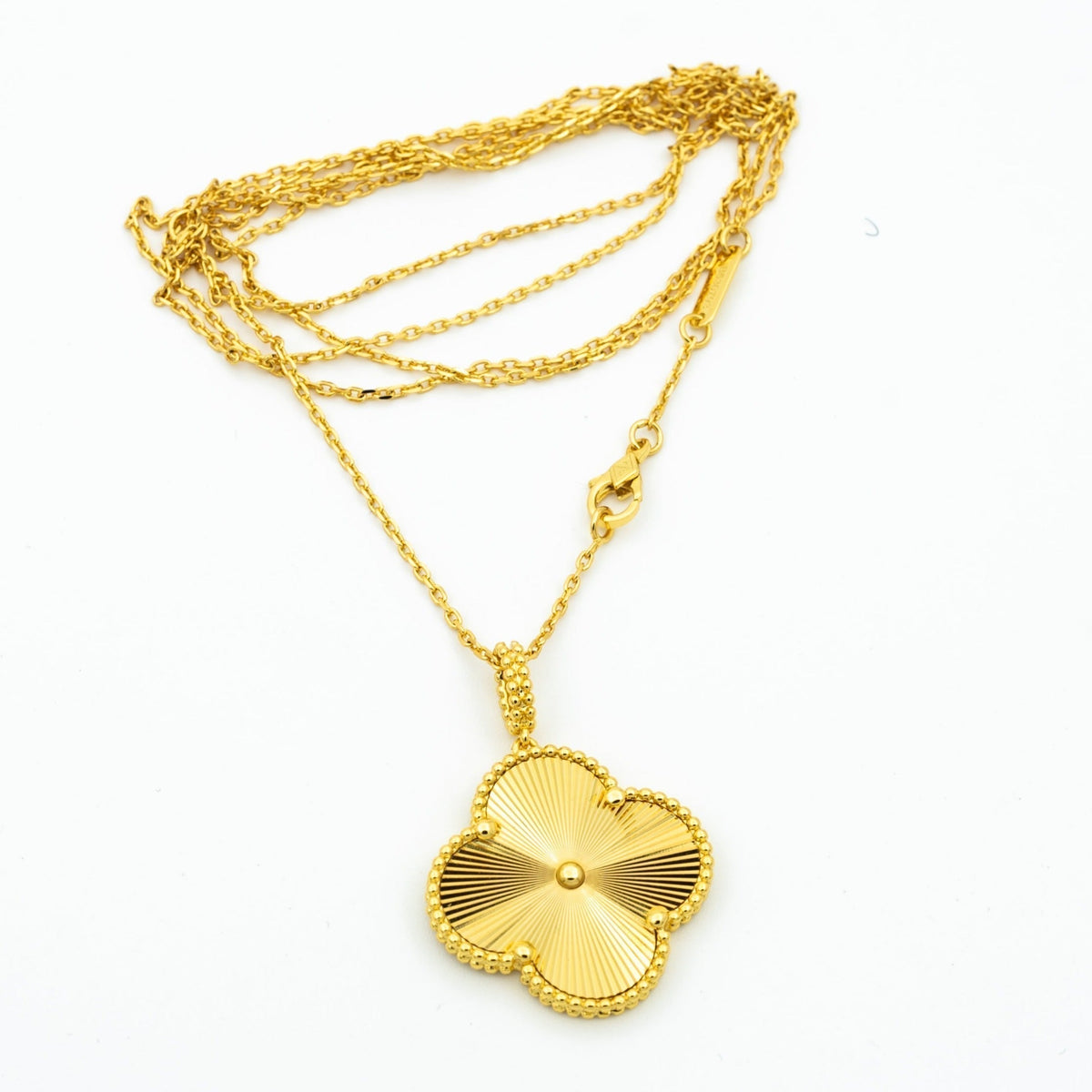 [Garvey ]CLOVER 25MM PEDANT NECKLACE GOLD