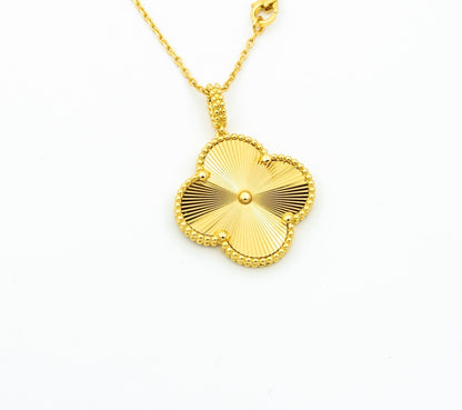 [Garvey ]CLOVER 25MM PEDANT NECKLACE GOLD