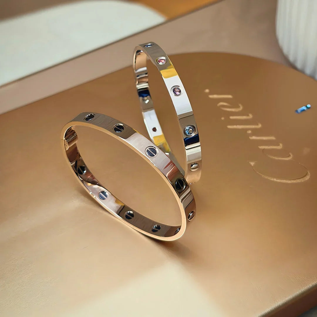 [Garvey]CLASSIC 6.1MM LOVE BRACELET 10-DIAMOND MULTICOLOR