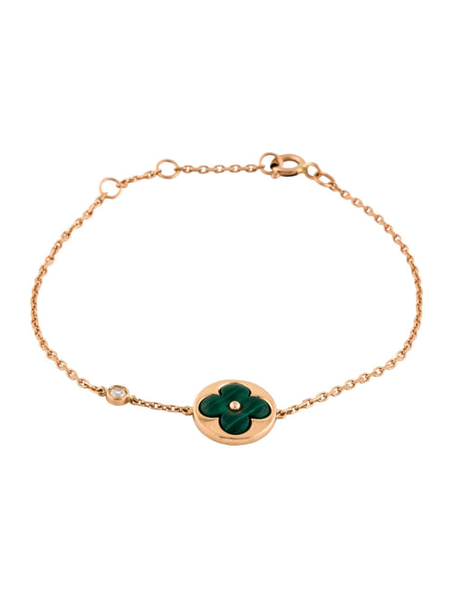 [Garvey]SUN MALACHITE 1 DIAMOND ROSE GOLD BRACELET