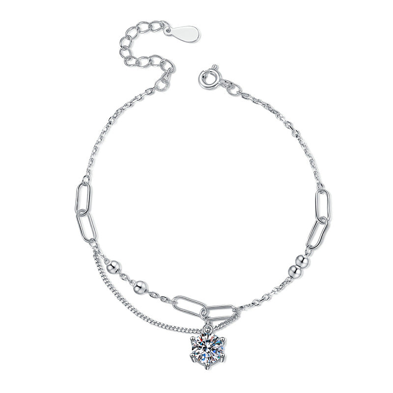 [Garvey]CLASSIC SOLITAIRE MOISSANITE BRACELET