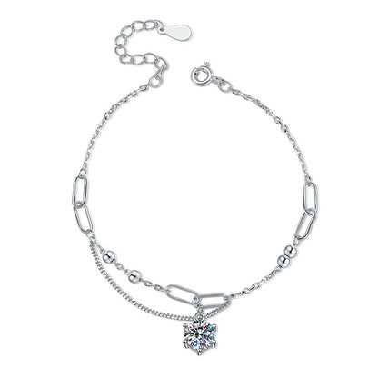 [Garvey]CLASSIC SOLITAIRE MOISSANITE BRACELET