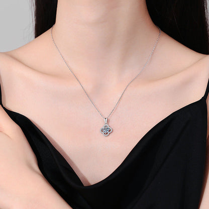 [Garvey]CLASSIC CLOVER MOISSANITE PENDANT NECKLACE
