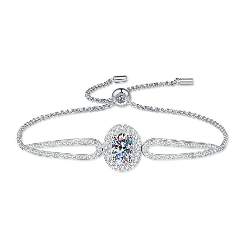 [Garvey]"PIGEON'S EGG" TEARDROP MOISSANITE BRACELET