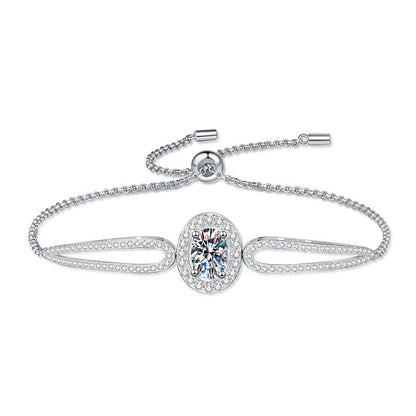 [Garvey]"PIGEON'S EGG" TEARDROP MOISSANITE BRACELET