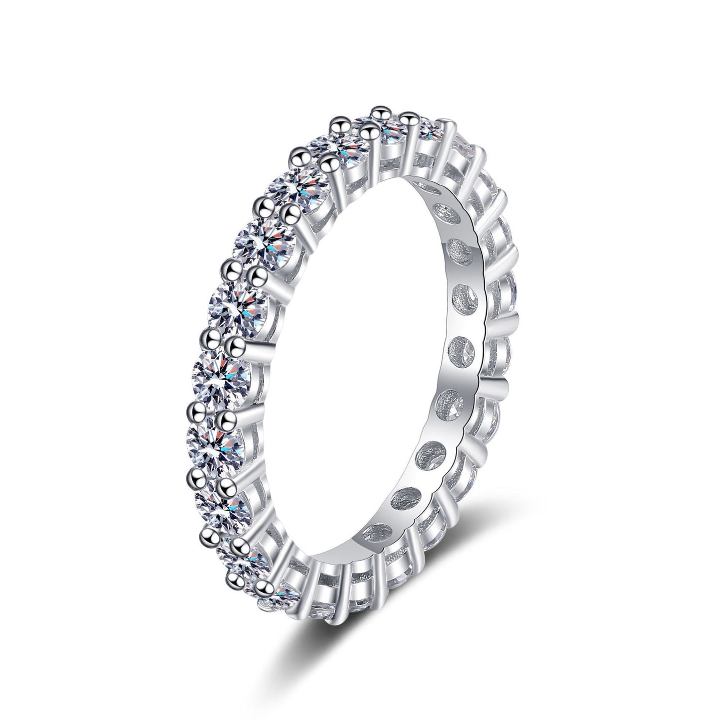 [Garvey]LUXURIOUS 2.2 CARAT FULL ETERNITY MOISSANITE RING