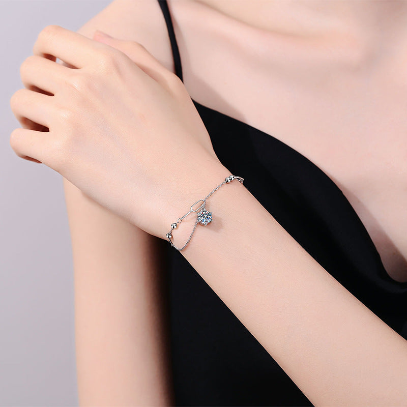 [Garvey]CLASSIC SOLITAIRE MOISSANITE BRACELET