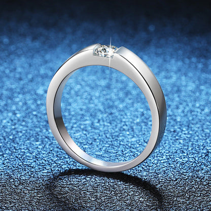 [Garvey]SLEEK MINIMALIST COUPLE'S MOISSANITE RING