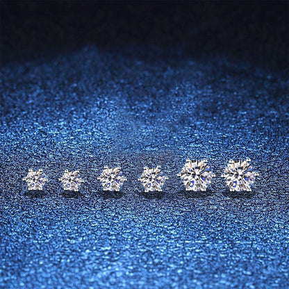 [Garvey]SIX-PRONG MOISSANITE EARRINGS