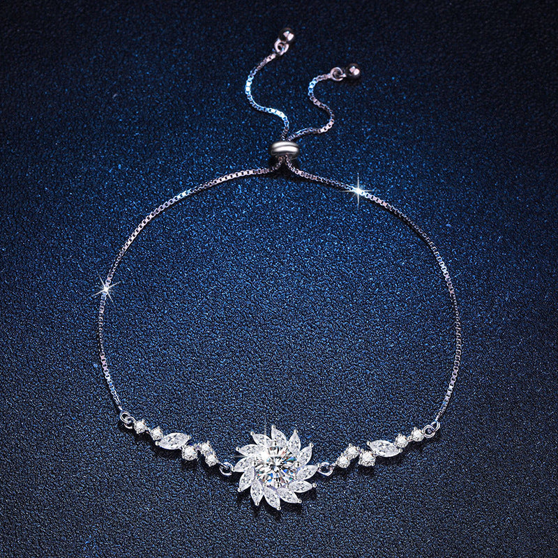 [Garvey]RADIANT SUNFLOWER MOISSANITE BRACELET