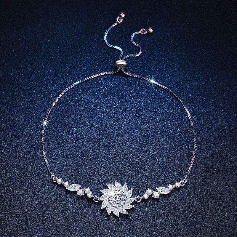 [Garvey]RADIANT SUNFLOWER MOISSANITE BRACELET