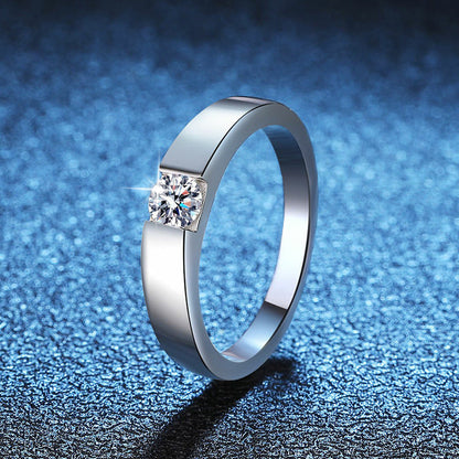 [Garvey]SLEEK MINIMALIST COUPLE'S MOISSANITE RING